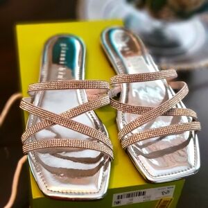 Gianni Binu Irina Silver Strappy Sandals